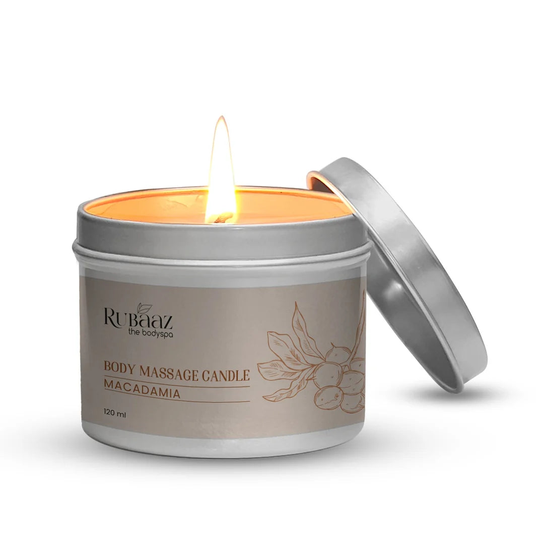 Rubaaz Body Massage Candle - Macadamia