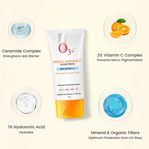 O3+ Bridal Radiance Sunscreen SPF 50 75g