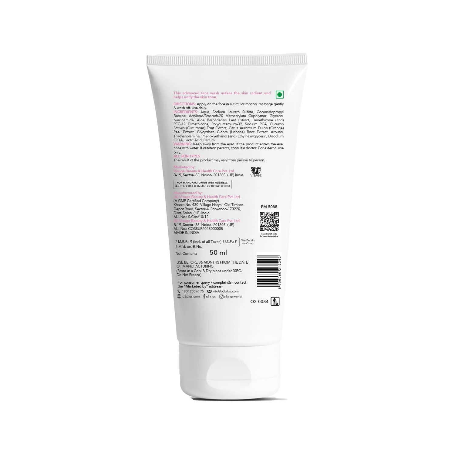 O3+ Brightening Face Wash for Radiant & Glowing Skin