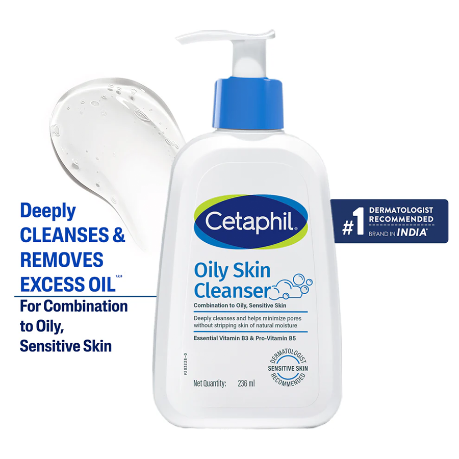 Cetaphil Oily Skin Cleanser  | Dermat Recommended