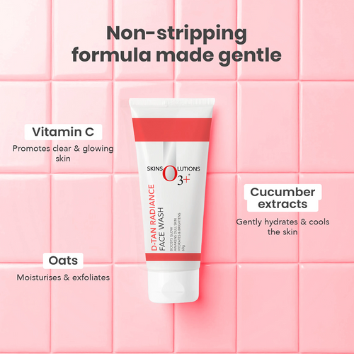 O3+ D-Tan Radiance Face Wash 60ml