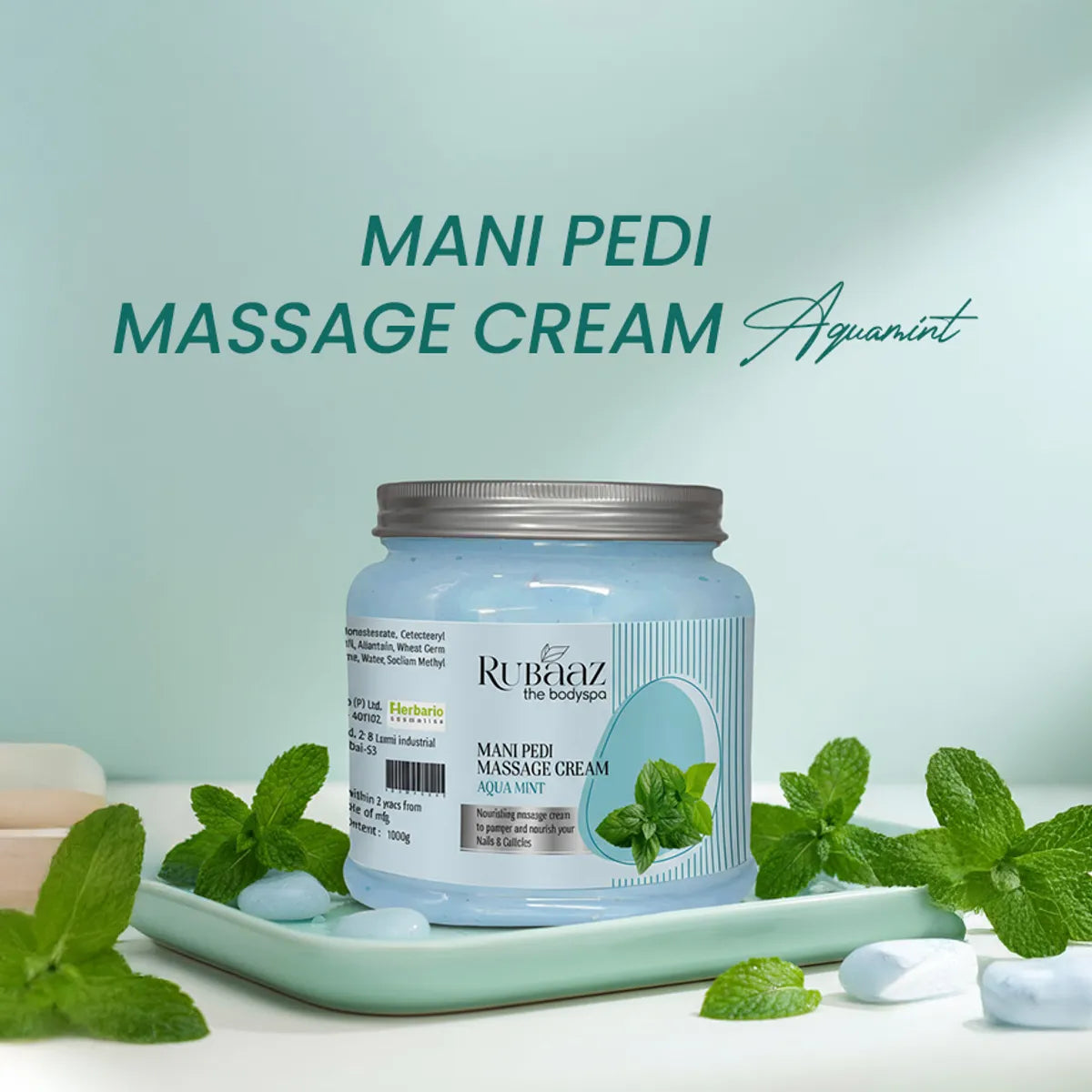 Rubaaz Aqua Mint Mani-Pedi Cream