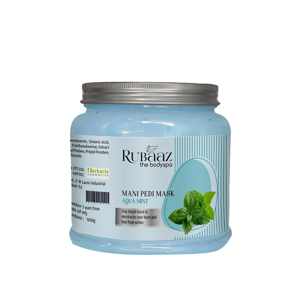 Rubaaz Aqua Mint Mani-Pedi Mask