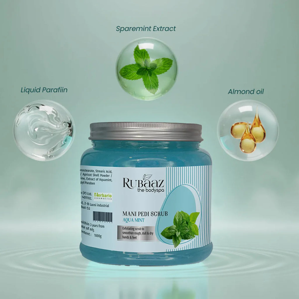 Rubaaz Aqua Mint Mani-Pedi Scrub