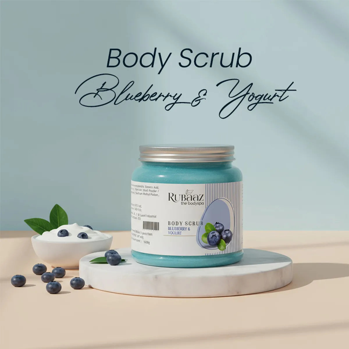 Rubaaz Blueberry & Yogurt Body Scrub