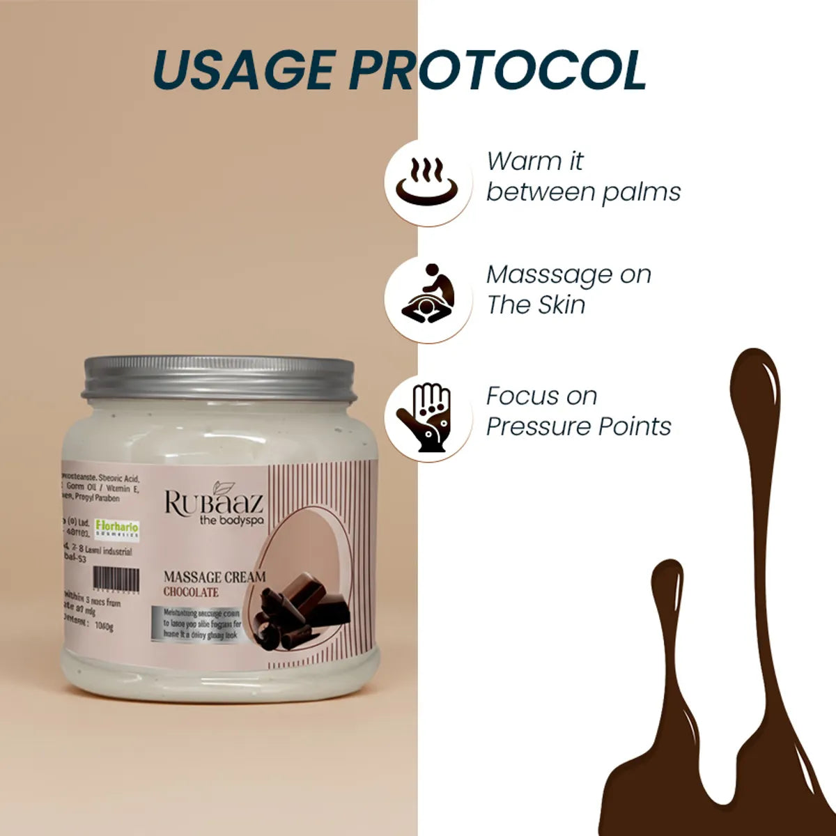 Rubaaz Chocolate Massage Cream