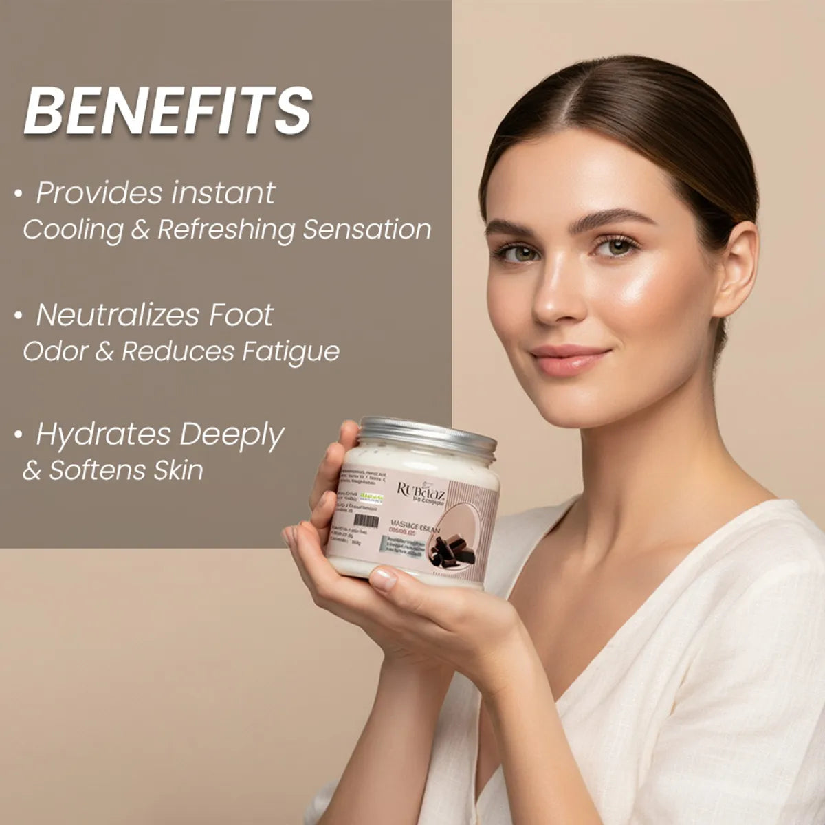 Rubaaz Chocolate Massage Cream