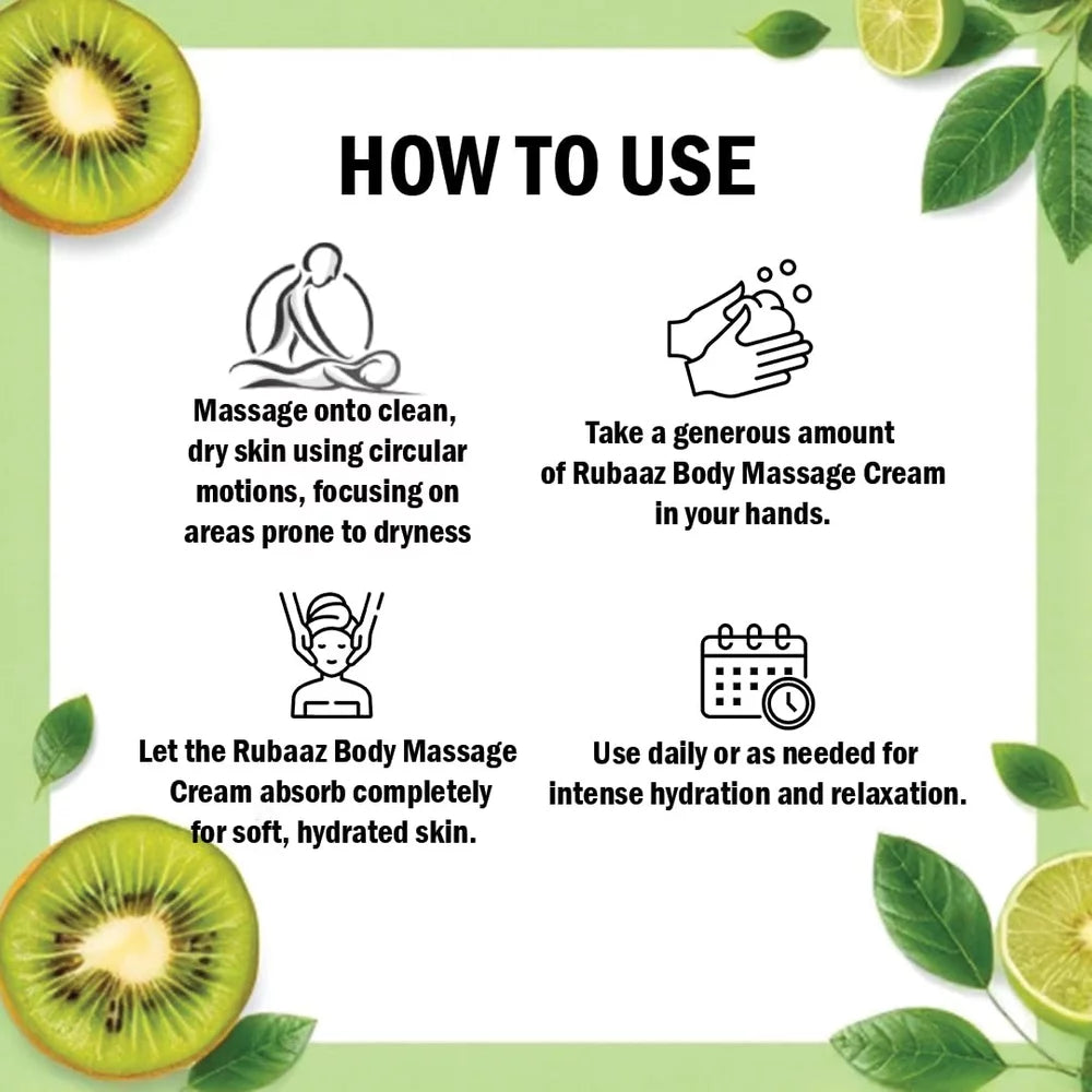 Rubaaz Kiwi Massage Cream