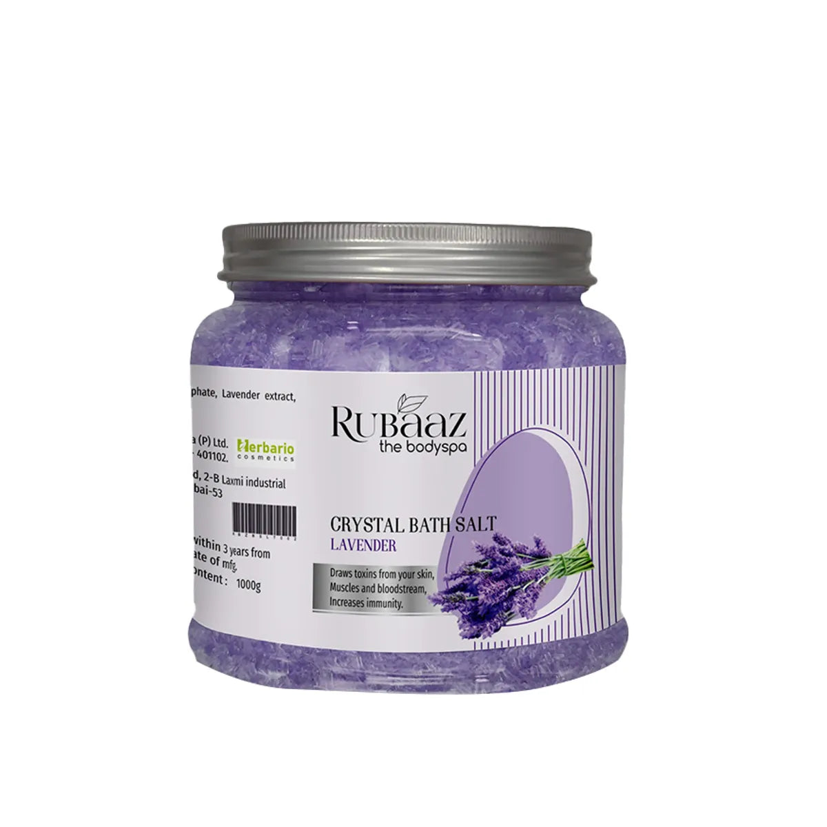Rubaaz Lavender Crystal Bath Salt