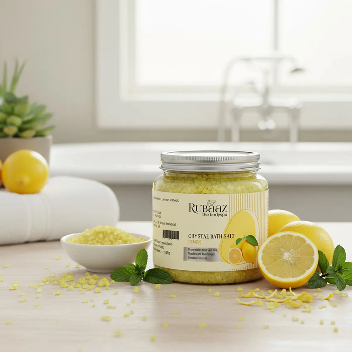 Rubaaz Lemon Crystal Bath Salt