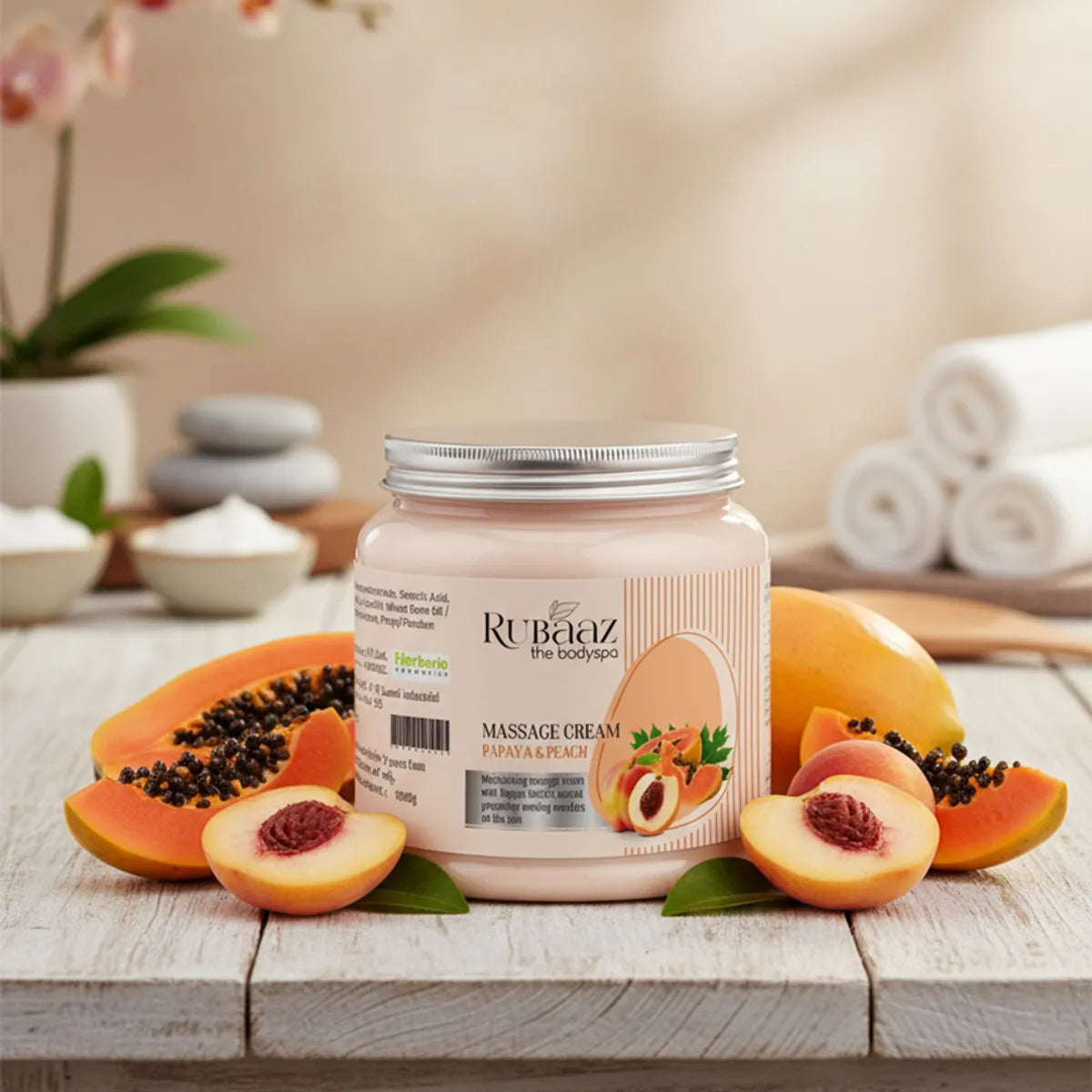 Rubaaz Papaya & Peach Massage Cream