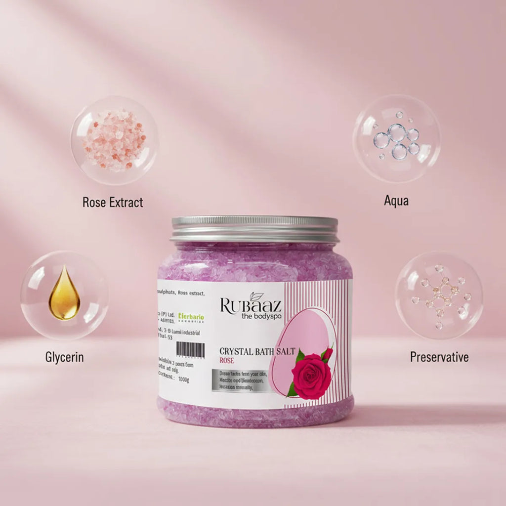 Rubaaz Rose Crystal Bath Salt