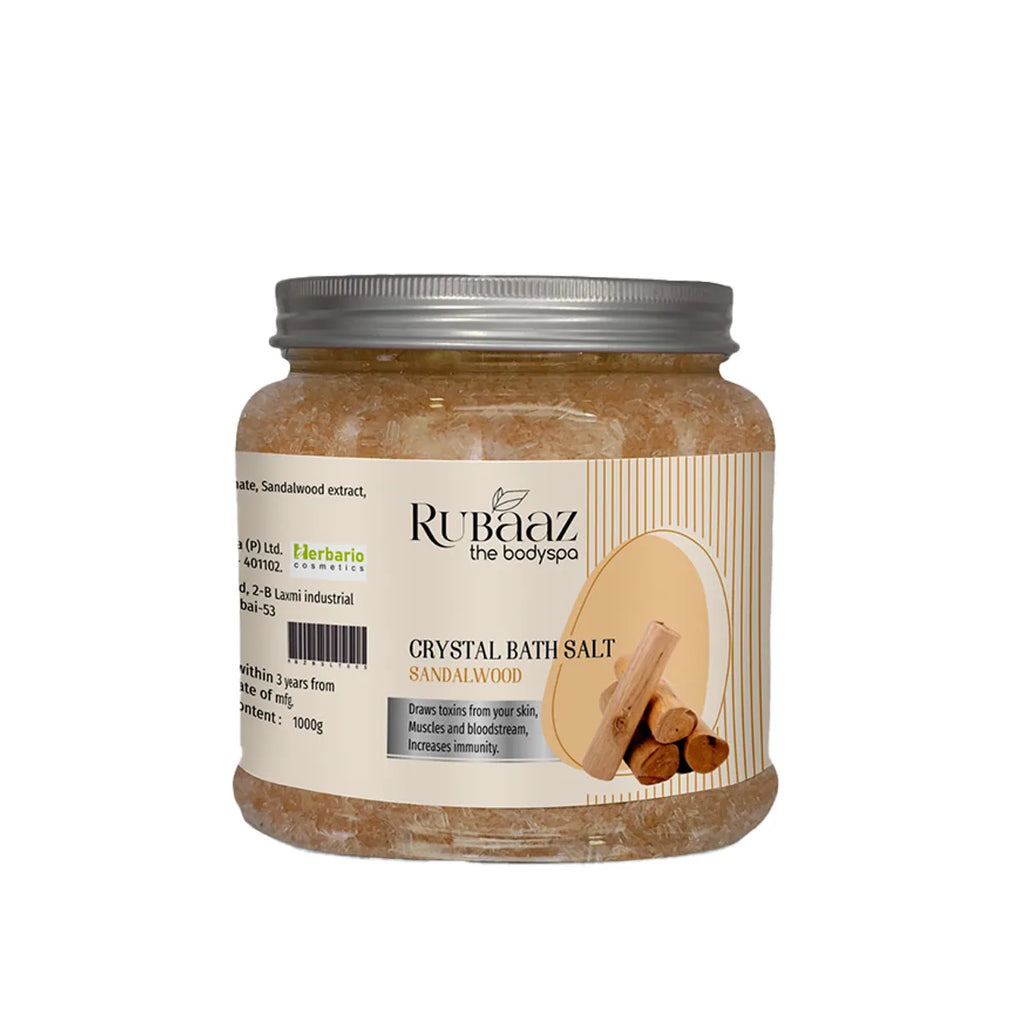 Rubaaz Sandal Wood Crystal Bath Salt