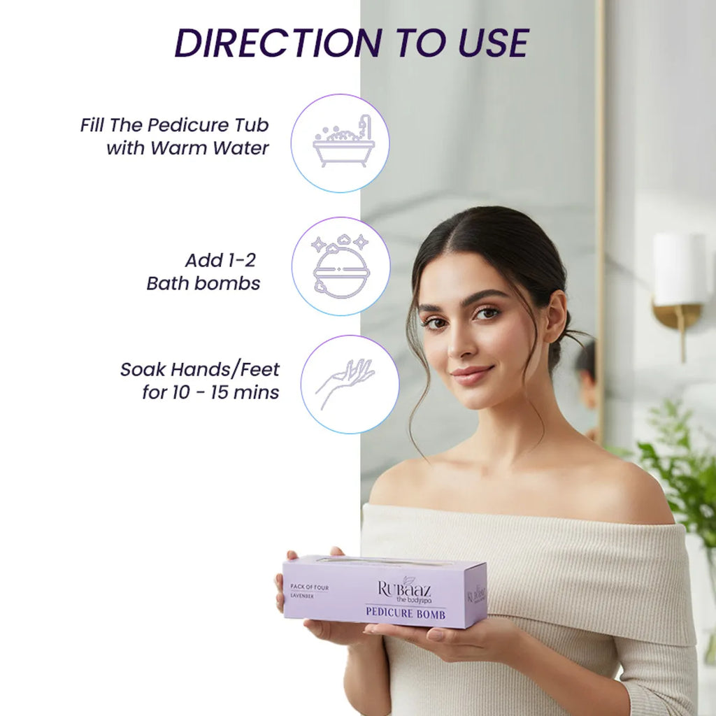 Rubaaz Pedicure Bomb Pack of 4