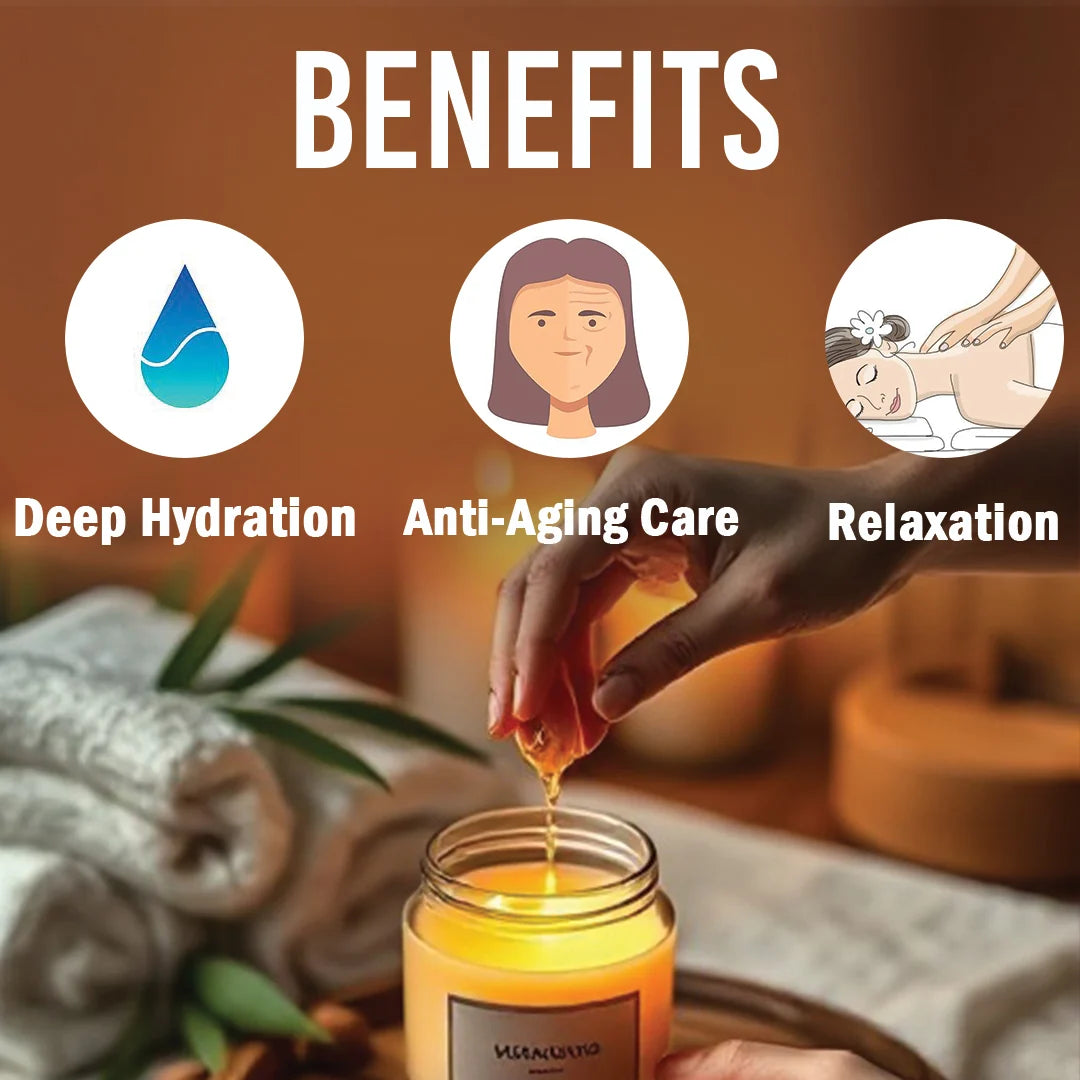 Rubaaz Body Massage Candle - Macadamia