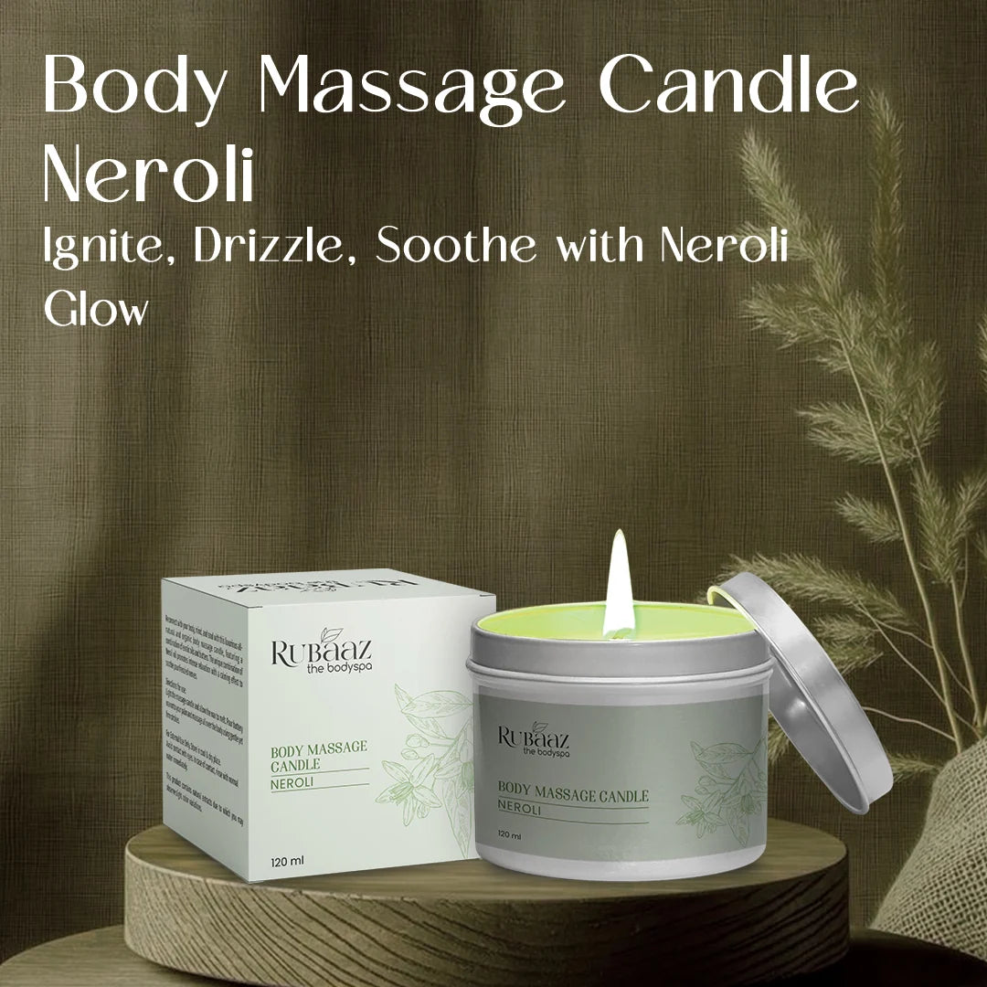 Rubaaz Body Massage Candle - Neroli