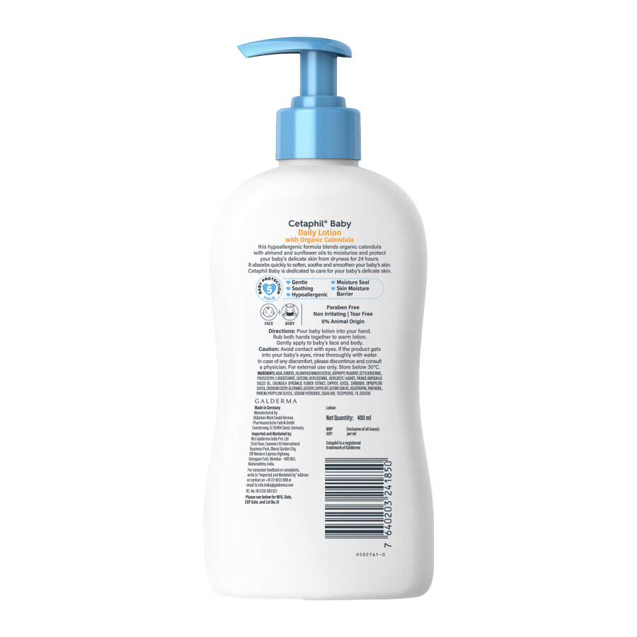 Cetaphil Baby Daily Lotion with Organic Calendula 400ml