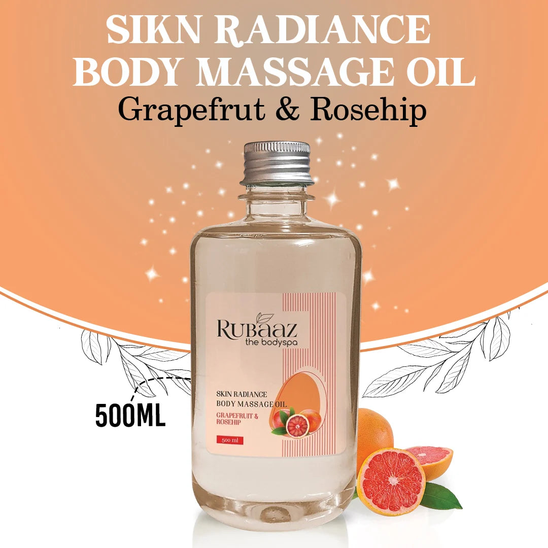 Rubaaz Skin Radiance Rosehip & Grapefruit Body Massage Oil