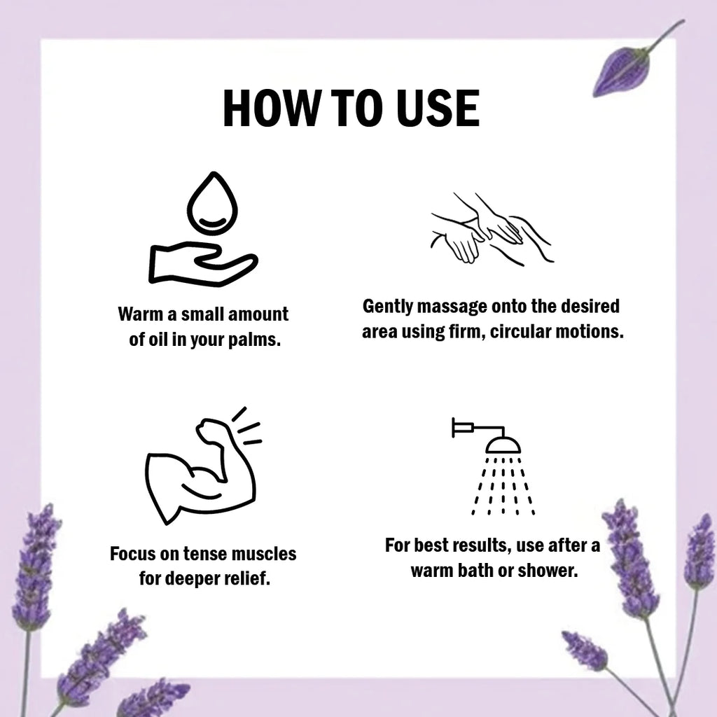 Rubaaz Swedish Lavender & Ylang Ylang Body Massage Oil